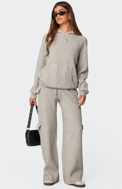 Edikted Women's Wynter Knit Cargo Pants - 0850609690016