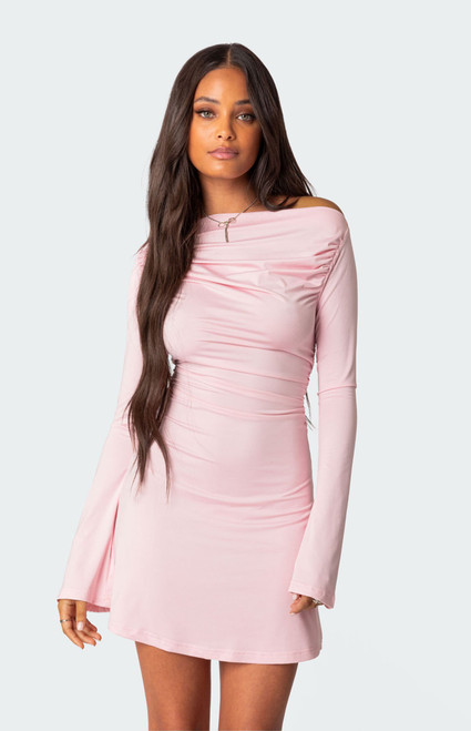 Edikted Women's Leena Gathered Mini Dress - 0870609690072