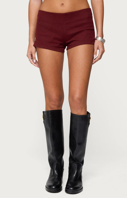 Edikted Women's Dinah Denim Micro Shorts - 0829609690036