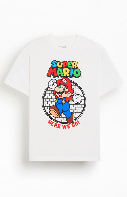 Men's Super Mario Here We Go T-Shirt - 0097206240017
