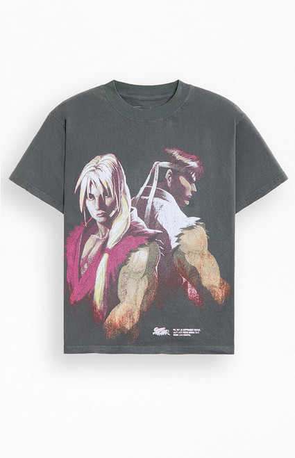 Men's Street Fighter Ryu Vs Ken T-Shirt - 0097460120294