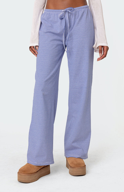 Edikted Women's Olivia Striped Loose Fit Pants - 0850609690030
