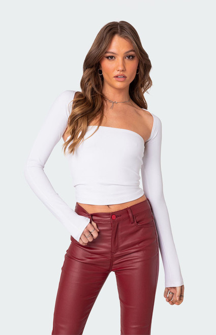 Edikted Women's Two Piece Sora Shrug & Top - 0731609690247