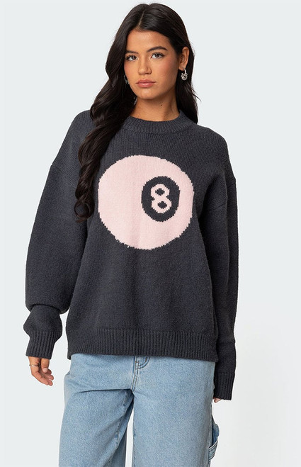 Edikted Women's Magic 8 Oversized Chunky Knit Sweater - 0740609690058
