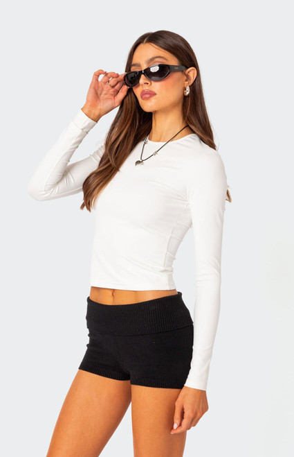 Edikted Women's Tay Long Sleeve Top - 0731609690347