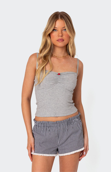 Edikted Women's Karlee Ribbed Tank Top - 0712609690101