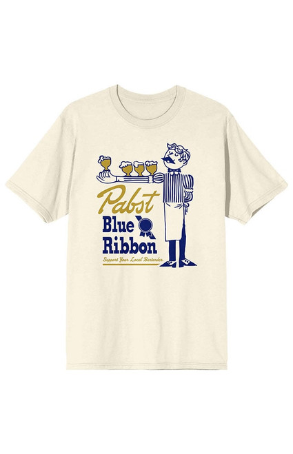 Women's Pabst Blue Ribbon Bartender T-Shirt - 0702603580112