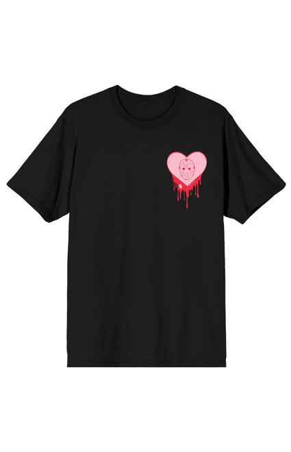 Men's Friday the 13th Mask Heart T-Shirt - 0181603580006