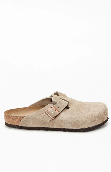 Birkenstock Men's Boston Soft Footbed Clog Taupe - 0518610300006