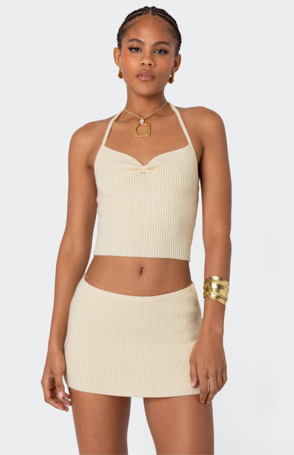 Edikted Women's Fiona Cinched Knit Top - 0731609690510