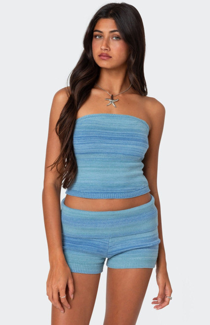 Edikted Women's Daytona Gradient Knit Tube Top - 0731609690519