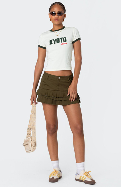 Edikted Women's Layered Pleats Mini Skirt - 0840609690212