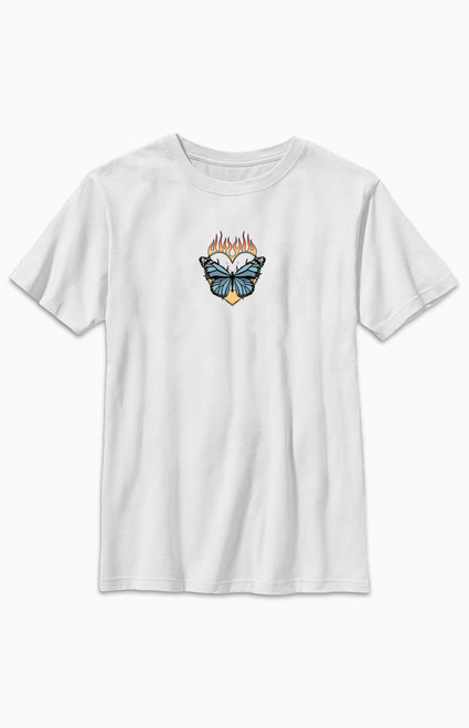 Kids Flame Butterfly T-Shirt - 0781602190099