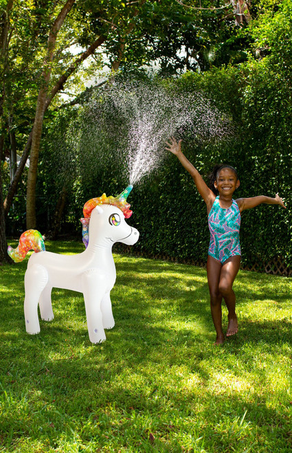 Pool Candy Men's Inflatable Unicorn Sprinkler - 0685600420095