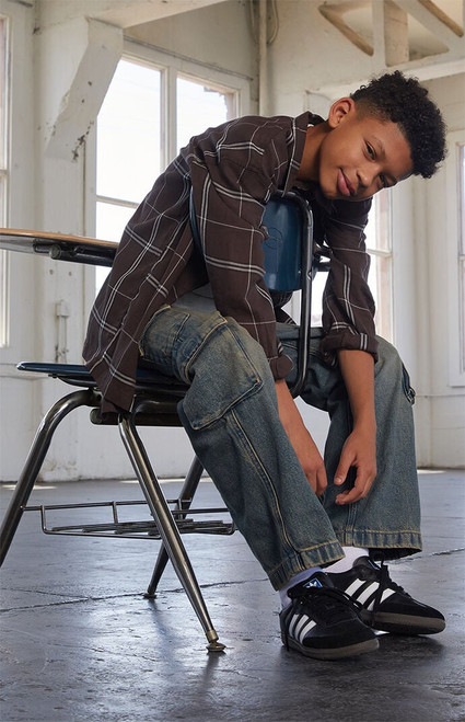 Pacsun Kids Kids Baggy Jeans Cargo Indigo Tinted - 0784454210145