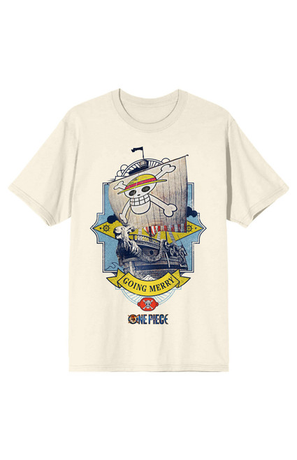 Men's One Piece Live Action Going Merry Pirate Ship T-Shirt - 0097603580775