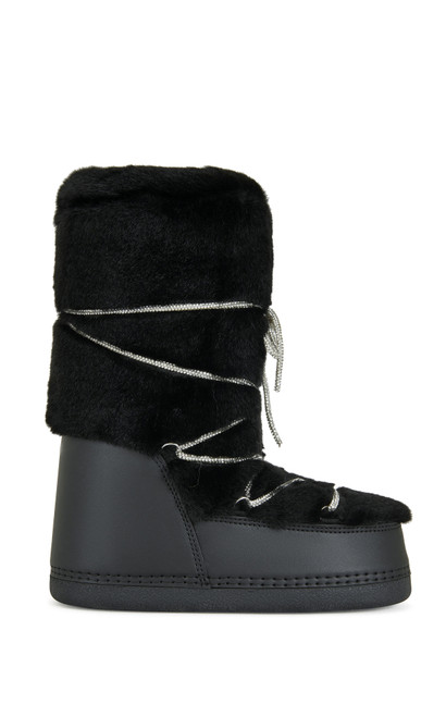 AZALEA WANG Women's Karmela Black Flatform Snow Booties - 0580611590035