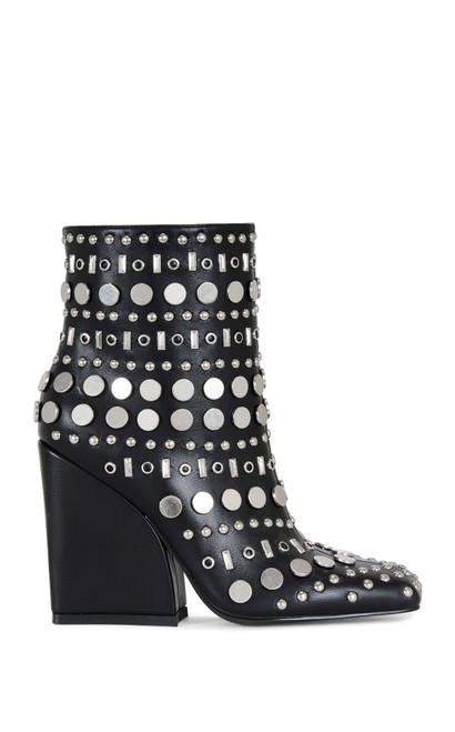 AZALEA WANG Women's Fletcher Black Block Heel Ankle Booties - 0580611590041