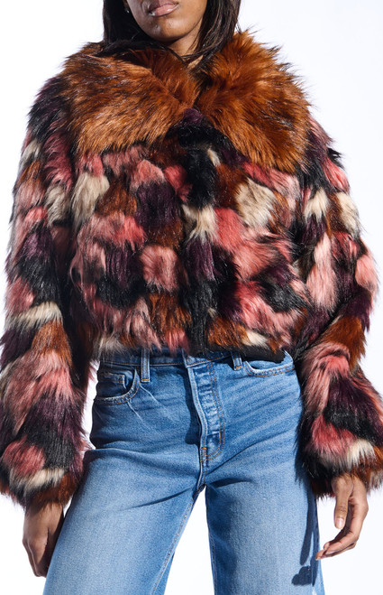 AZALEA WANG Women's Molly Faux Fur Coat - 0760611590024