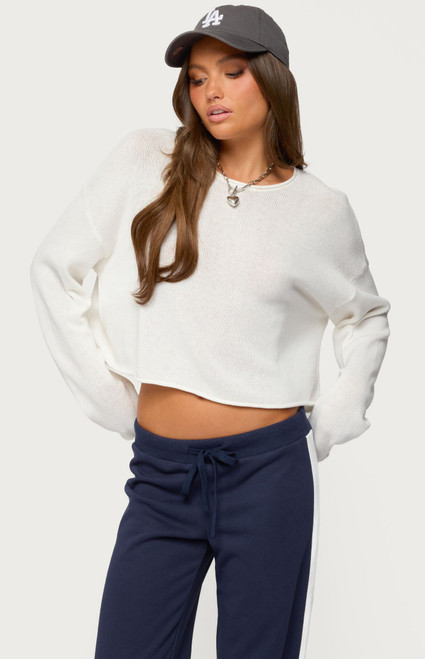Edikted Women's Leta Knit Long Sleeve Top - 0740609690259