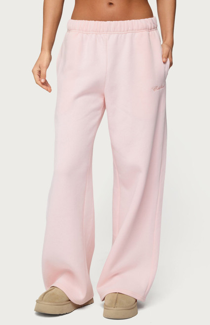 Women's Basic Girl Wide Leg Edikted Sweatpants - 0850609690224