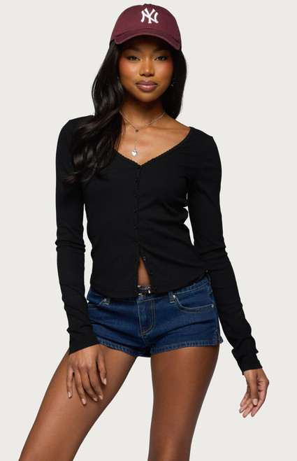 Edikted Women's Tanya Button Up Cardigan - 0740609690266