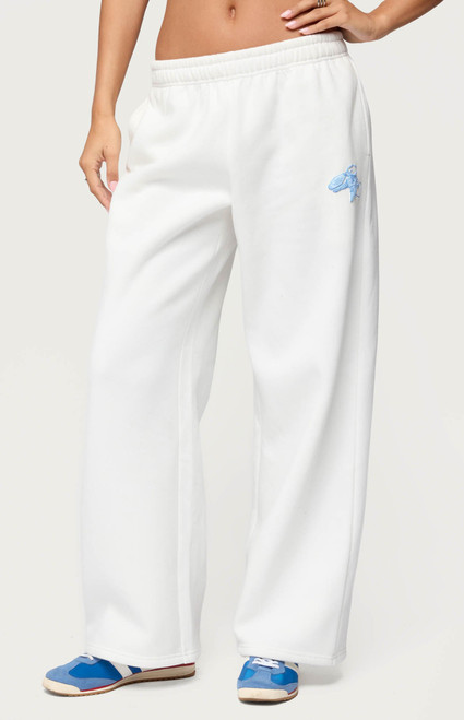 Edikted Women's Keychain Cutie Straight Leg Sweatpants - 0850609690234