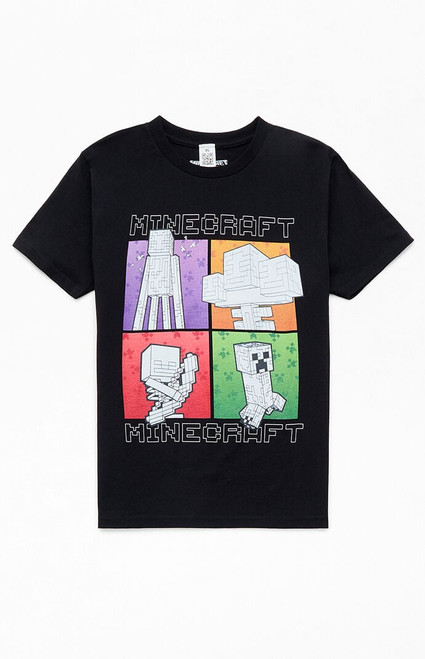 Men's Kids Minecraft Squares T-Shirt - 0781438400131