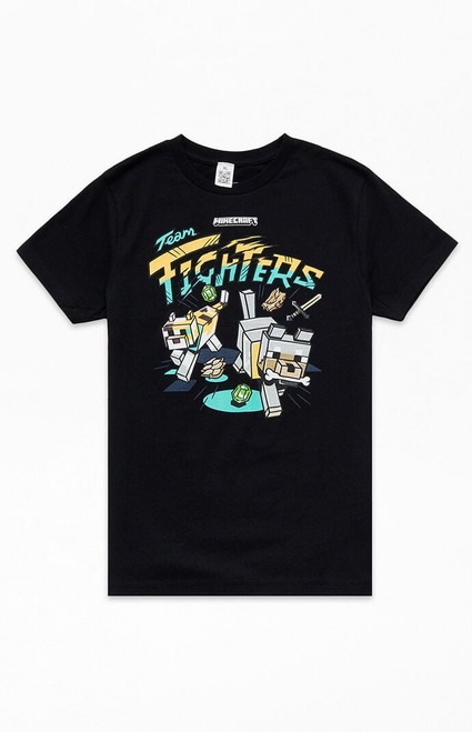Kids Minecraft Fighters T-Shirt - 0781438400143