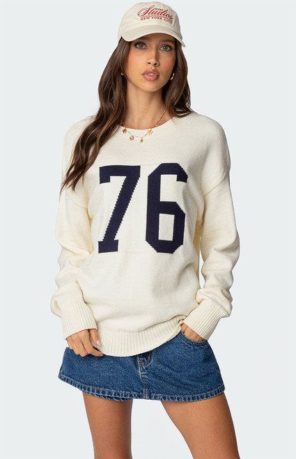 Edikted Women's 76 Sweater - 0740609690104