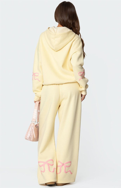 Edikted Women's Bonney Bow Detail Sweatpants - 0850609690079