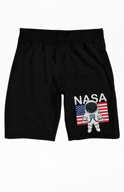 Men's NASA Astronaut USA Sweat Shorts - 0172603580090