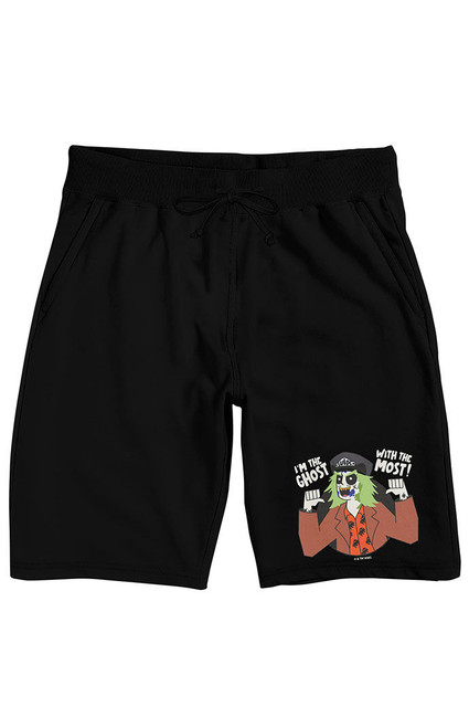 Men's Beetlejuice I'm the Ghost Sweat Shorts - 0172603580105