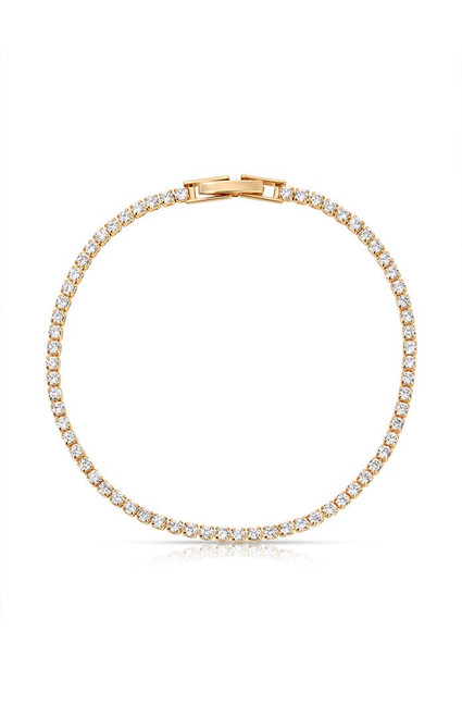 Ettika Women's Minimalist Crystal Tennis Bracelet - 0656603130299