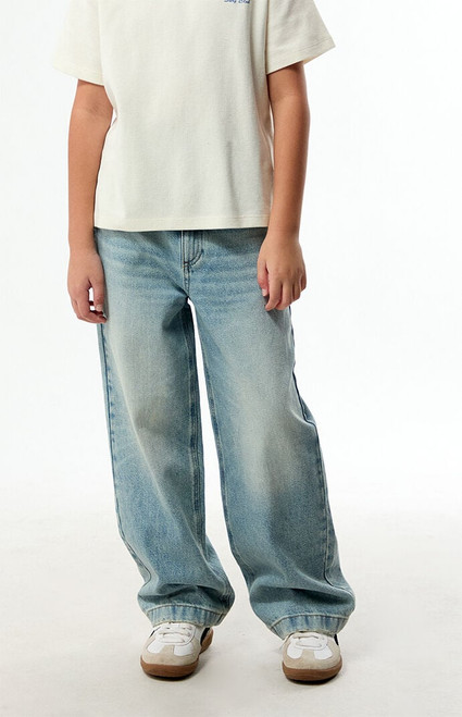 Pacsun Kids Kids Baggy Jeans Light Indigo - 0784454210146