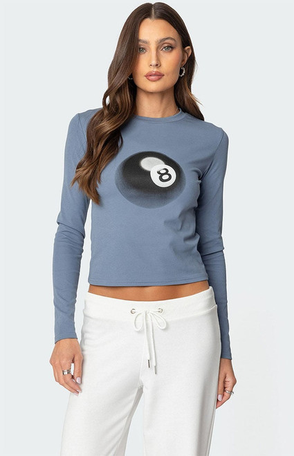Edikted Women's Magic 8 Long Sleeve T-Shirt - 0702609690099
