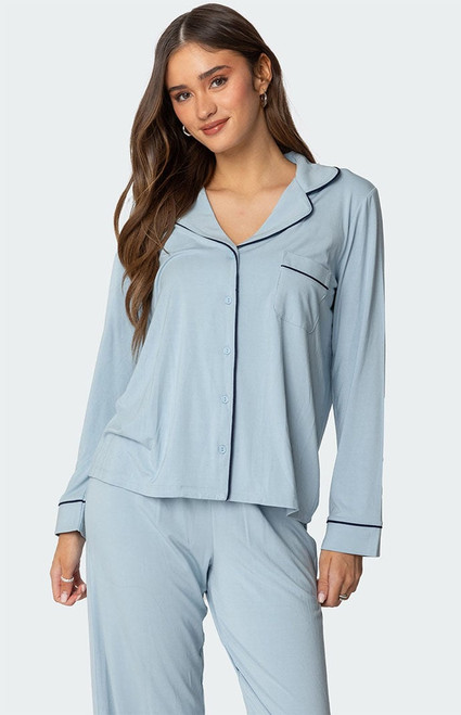 Edikted Women's Jeanette Button Up Shirt - 0731609690703
