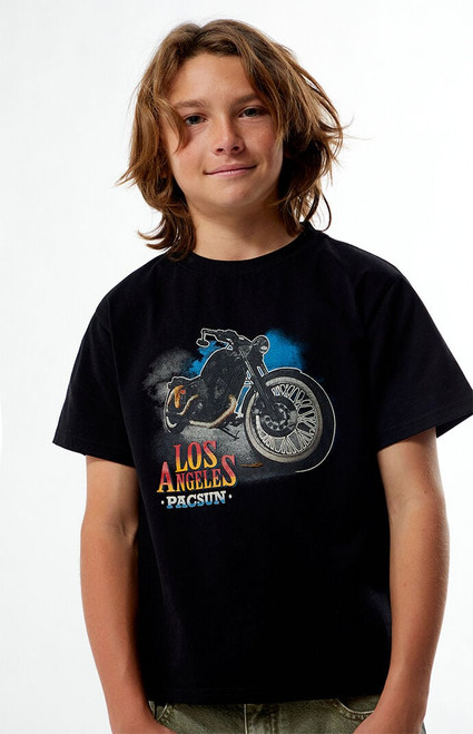 Pacsun Kids Kids LA Motorcycle T-Shirt - 0783519270080