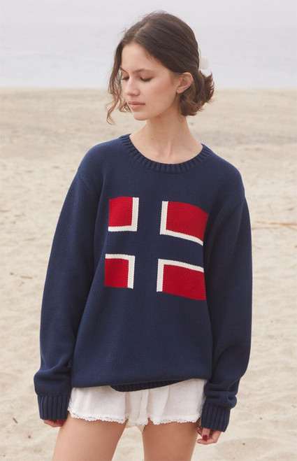 John Galt Women's Nico Flag Sweater - 0796601600152