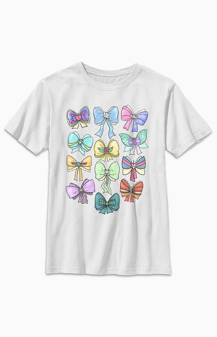 Kids Ribbons and Bows T-Shirt - 0781602190153