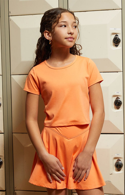 PAC 1980 Kids Kids PAC WHISPER Active Melon Crew Neck T-Shirt - 0783604500028
