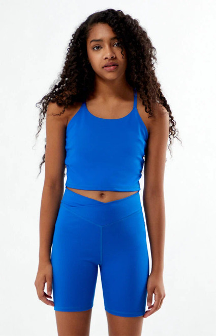 PAC 1980 Kids Kids PAC WHISPER Active Blue Crossover Biker Shorts - 0783604500031