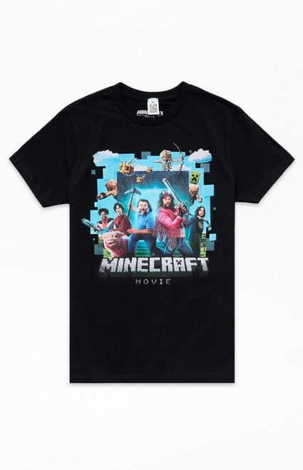 Kids Minecraft Movie Poster T-Shirt - 0781438400154