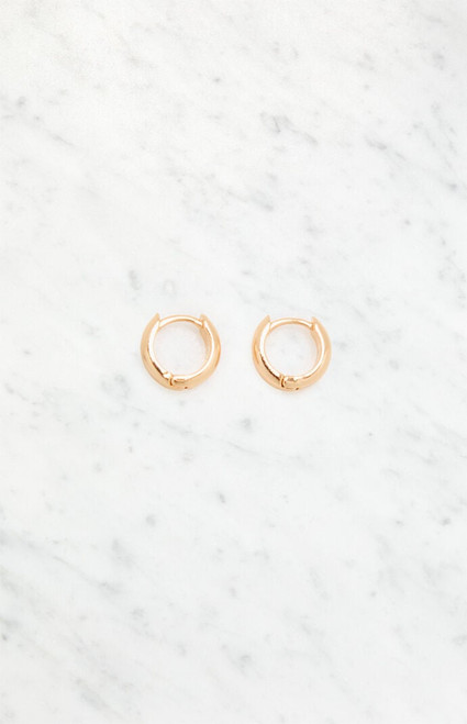 John Galt Women's Gold Hoop Earrings - 0679601600223