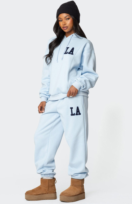 Edikted Women's LA Love Oversized Sweatpants - 0850609690128