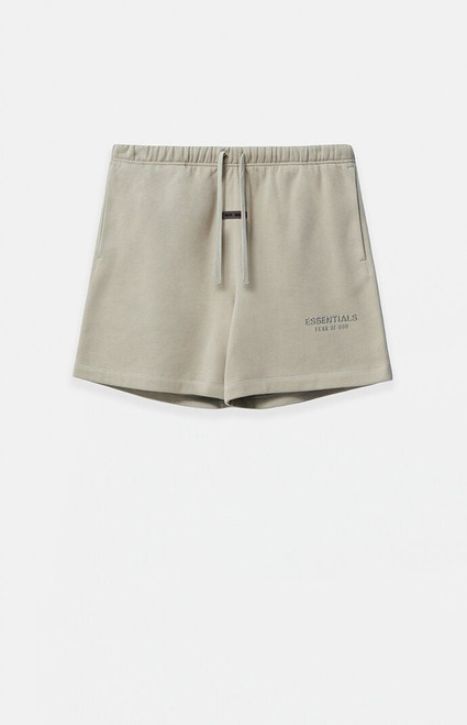 Fear of God ESSENTIALS Men's Kids Abbey Stone Fleece Soccer Sweat Shorts - 0785250500889