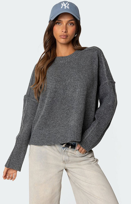Edikted Women's Shirley Oversized Sweater - 0740609690150