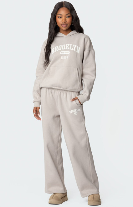 Edikted Women's Brooklyn NY Sweatpants - 0850609690136