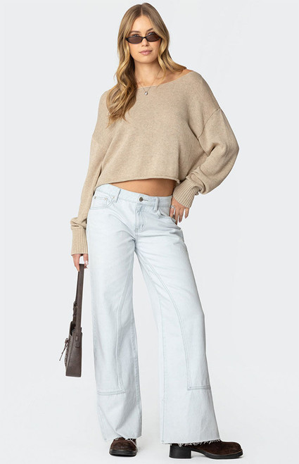 Edikted Women's Savanna Low Rise Jeans - 0860609690137