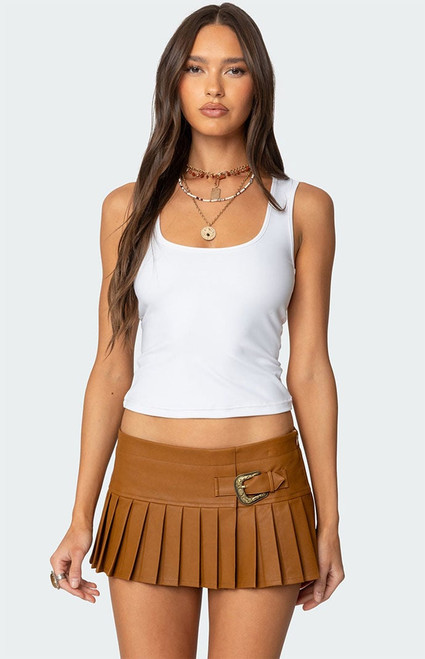 Edikted Women's Dezzie Scoop Neck Tank Top - 0712609690379